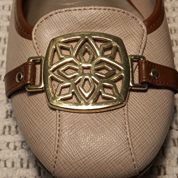 Christian Siriano Payless women's medallion & faux leather ballet flats sz 9 - Picture 7 of 13